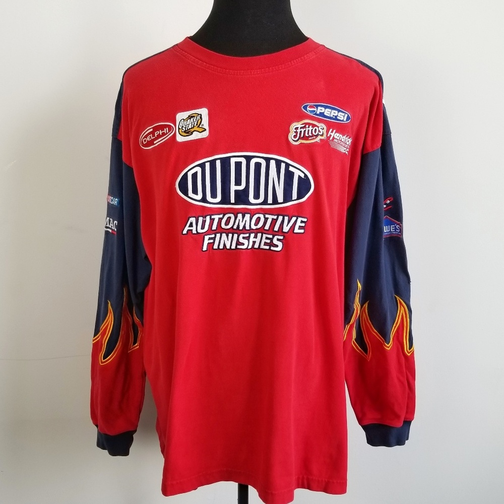 Nascar Jeff Gordon Flames Long Sleeve Shirt